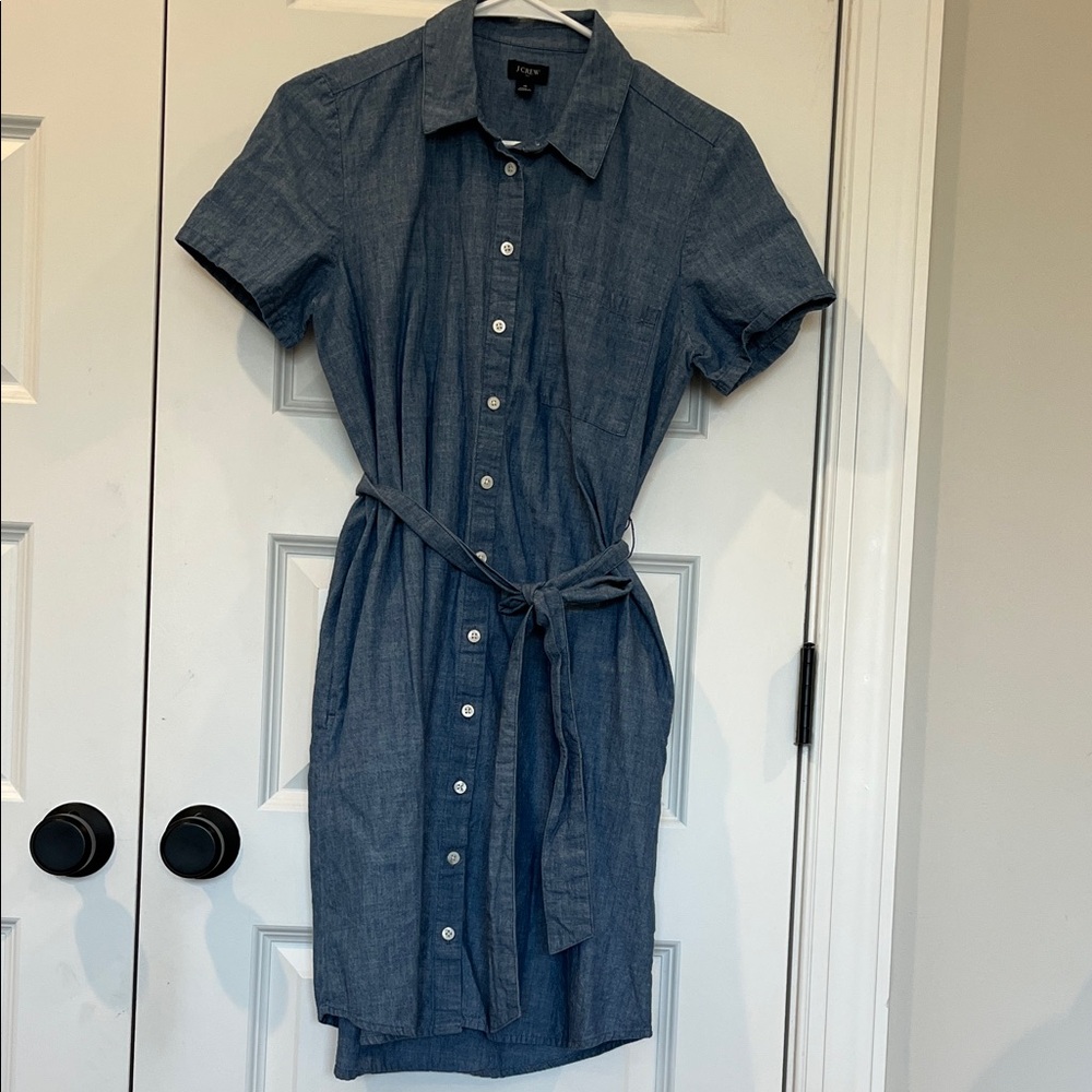 J. Crew Denim Blue Shirt Dress